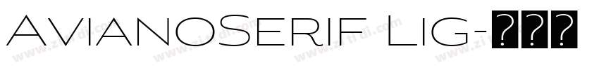 AvianoSerif Lig字体转换